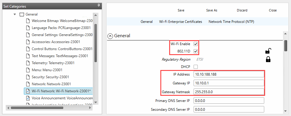 Swift CPS LAN connection interface