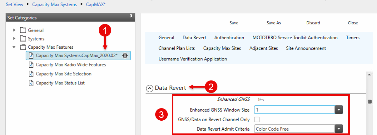 EGPS settings in CMSS