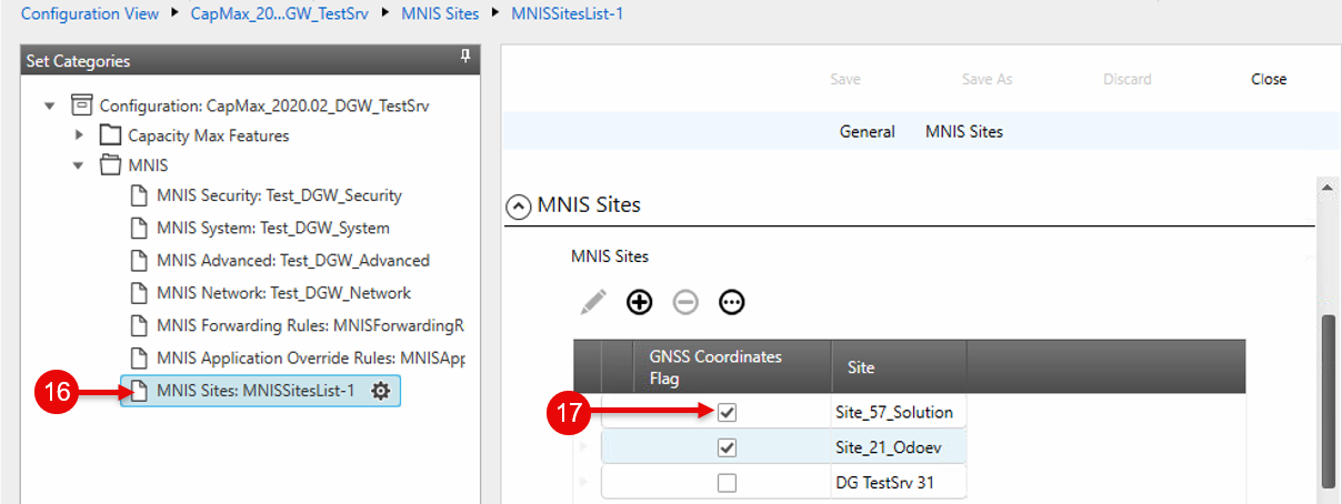 RF site coordinates in MNIS