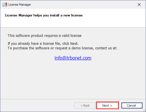 Applying a New License